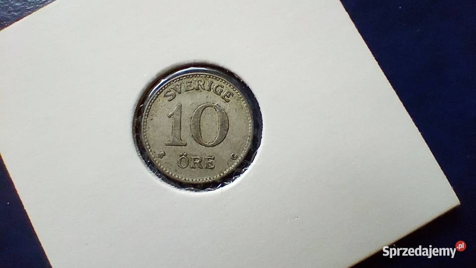 Stare monety 10 ore 1942 Szwecja srebro Lesko