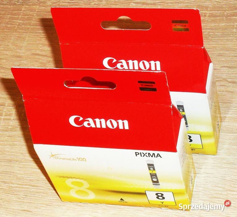 Tusz żółty Canon CLI8Y 0623B001 do drukarki Drukarki i skanery Gliwice
