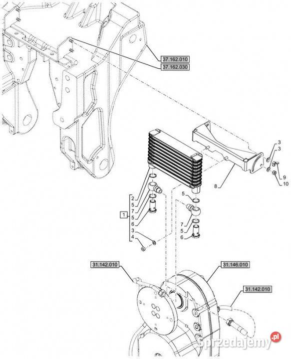 Holland T6090 T6070 Zestaw 84563633 Jastrzębniki