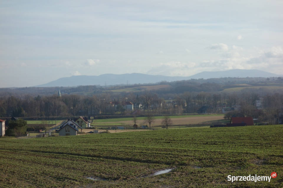 Skoczów Pierściec 121 ha przepiękna panorama gór śląskie Wisła