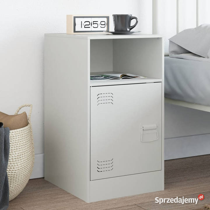 Szafka nocna biała 345x39x62 stal WM841773 Warszawa sprzedam