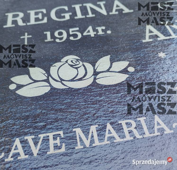 Nagrobek tablica 25x25 z łupka grawer tanio