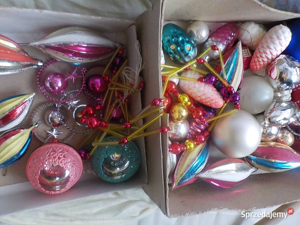 bombki z PRL ręcznie malowane kolekcjonera Warszawa