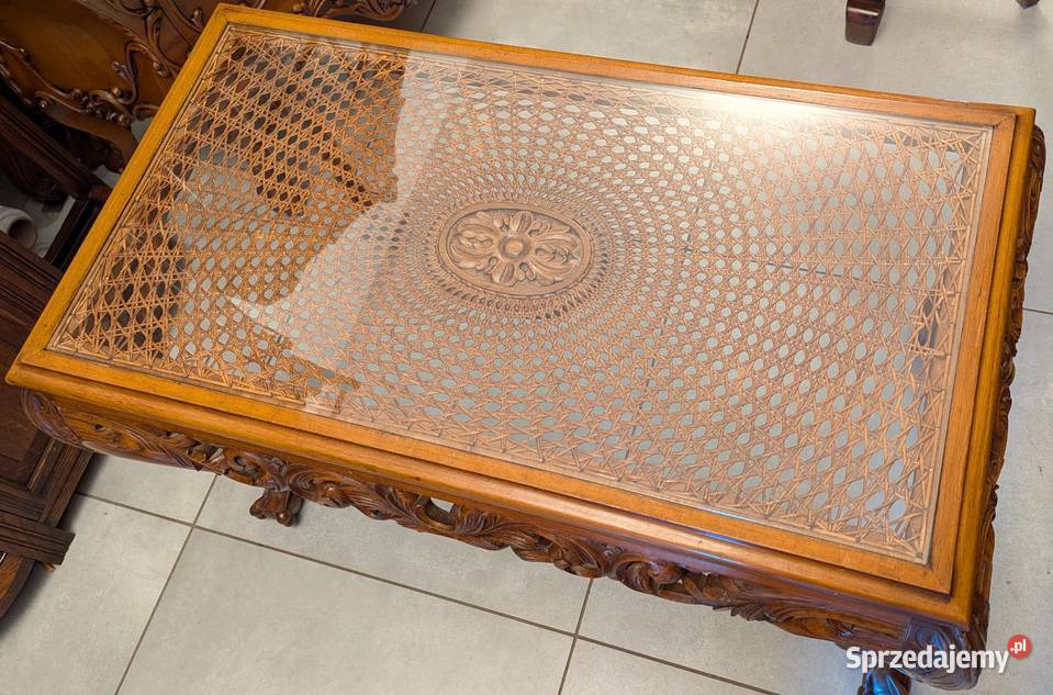 Piękny dębowy stolik na łapachsklep Dąbrowa Meble