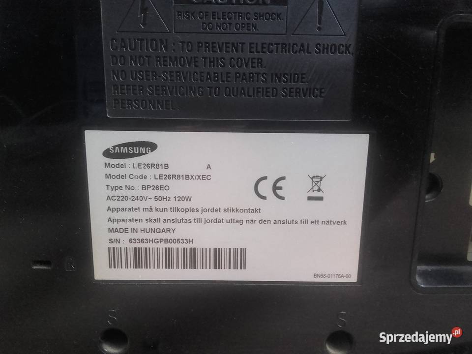 TV Samsung 26 LE26R81B sprawny używany HD 2xHDMI kujawsko-pomorskie Bydgoszcz