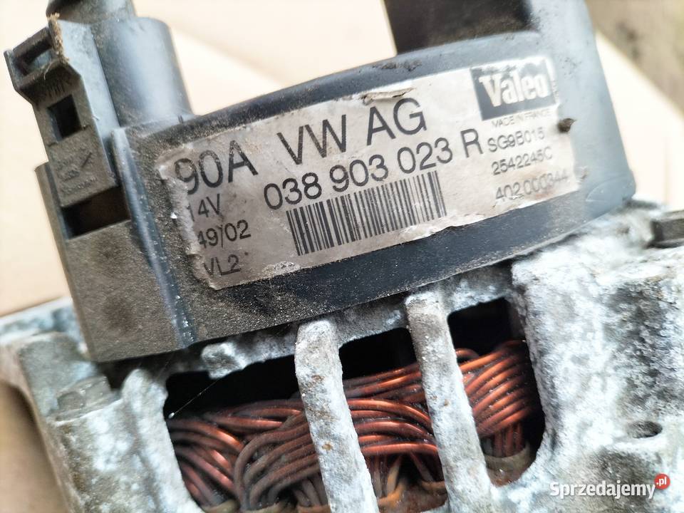 AUDI A38L A3 8L 19TDI 130 038903023R ALTERNATOR osobowe Pozostałe Kamień-Kolonia
