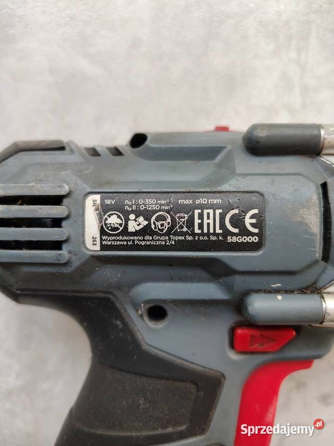 Graphite 58G000 wkrętarkowiertarka akumulatorowa Tychy sprzedam