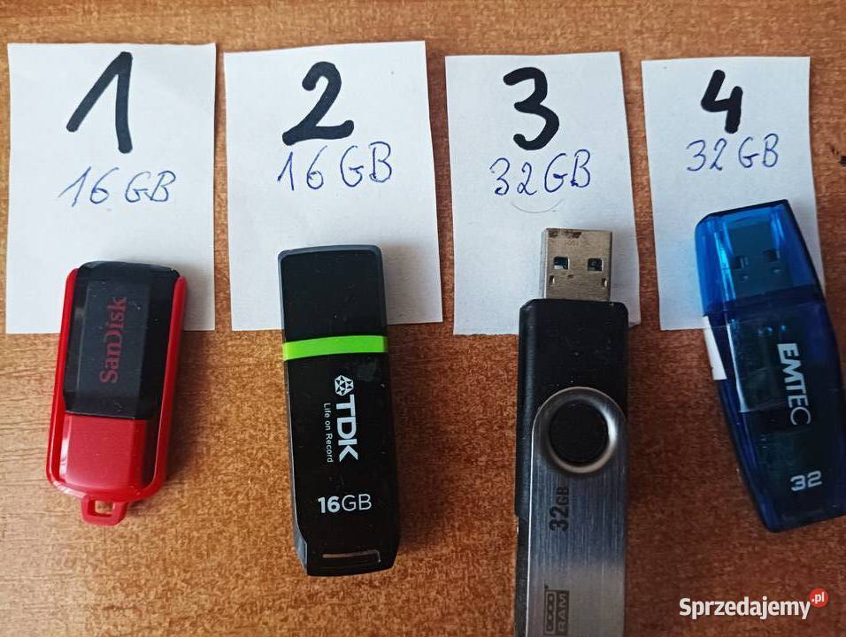 Pendrive różne 16 GB 32 GB 64 GB Pojemność 32GB Bieruń