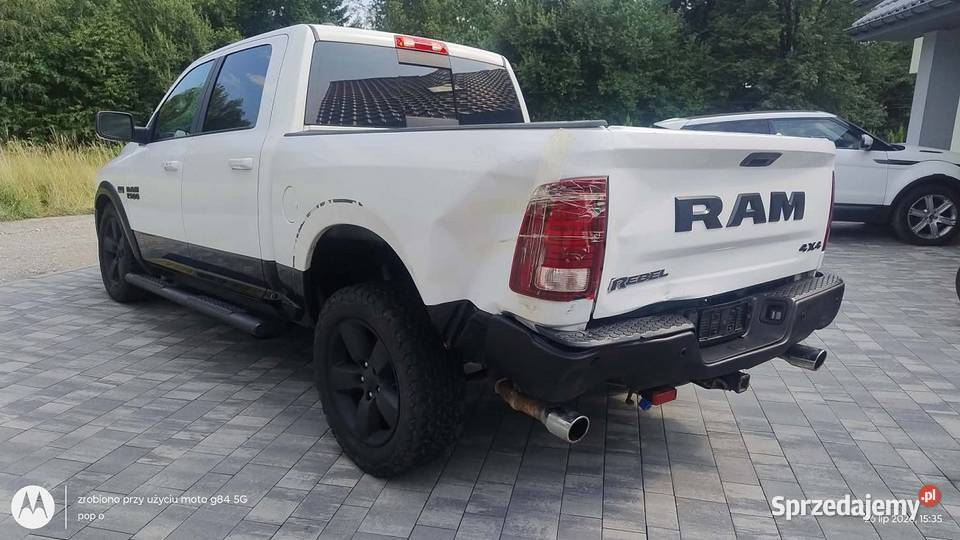DODGE RAM 1500 RABEL 57 HEMI NOWY GAZ SUPER uszkodzony małopolskie Myślenice