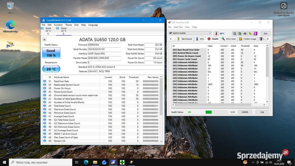 Dysk SSD Adata SU650 prawie nowy SATA małopolskie