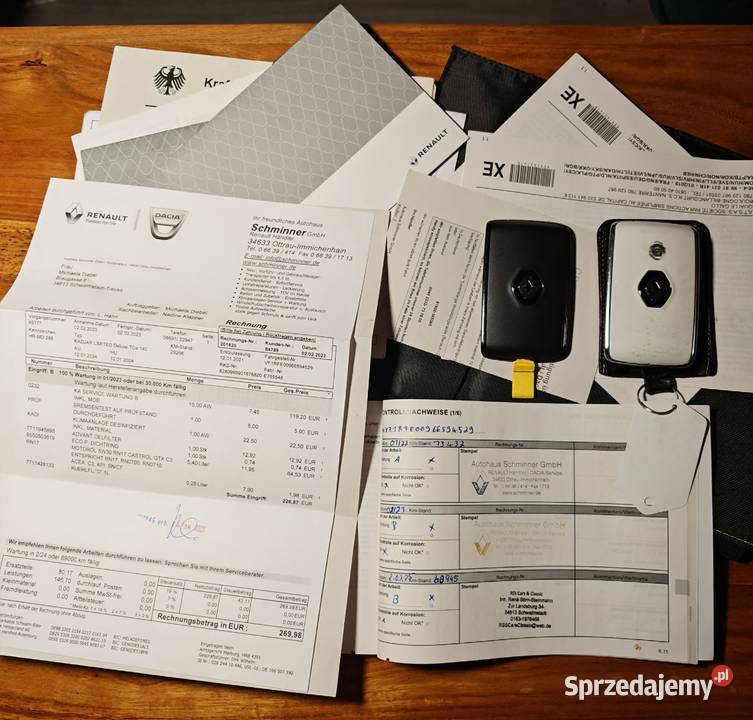 Renault Kadjar Lift 13TCe 140 Przebieg 63TKM ABS Jędrzejów