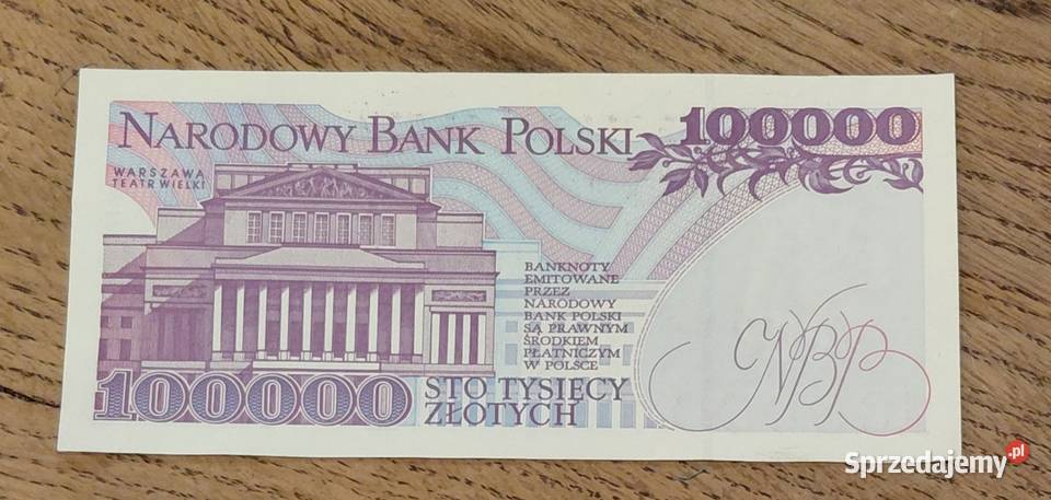 Banknot 100000 Moniuszko AA