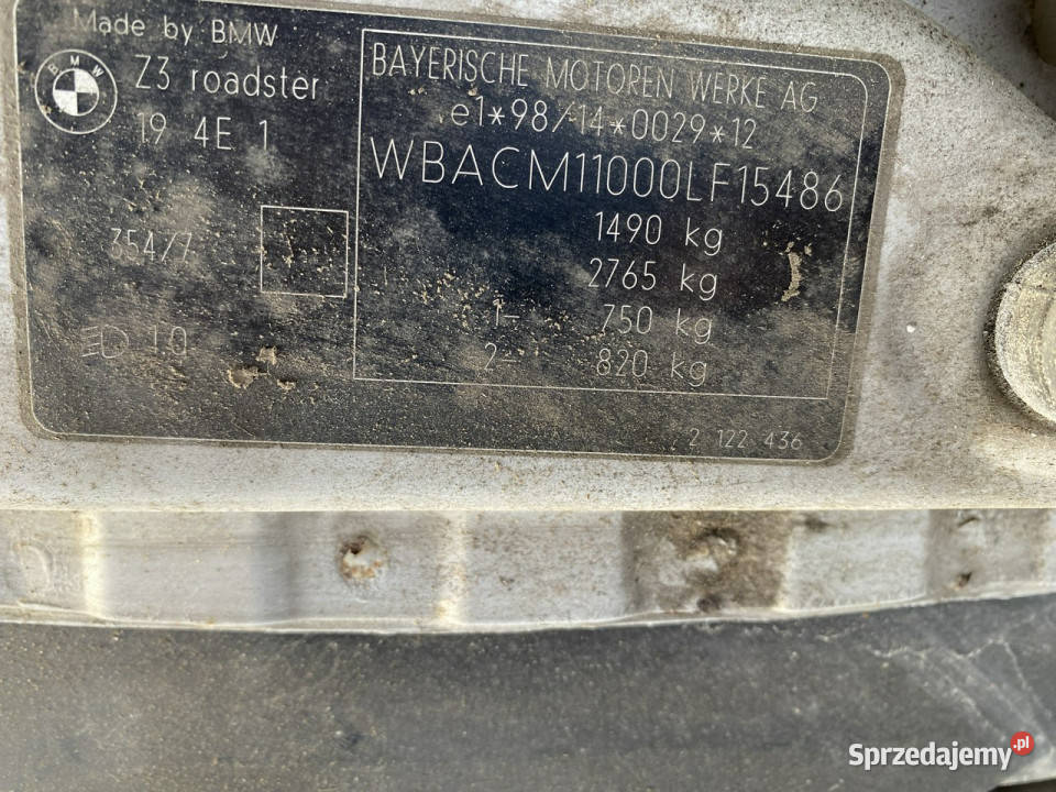BMW Z3 zadbane I E367 19952003 elektryczne lusterka Poznań