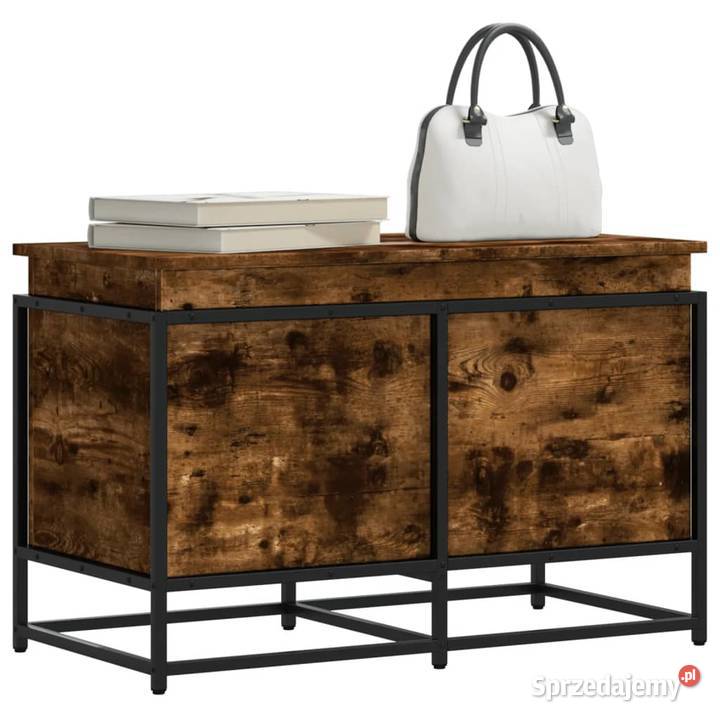 vidaXL Skrzynia z pokrywą przydymiony mazowieckie Warszawa