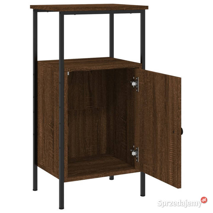 Szafki nocne 2 brązowy dąb 41x31x80 WM825932 Warszawa