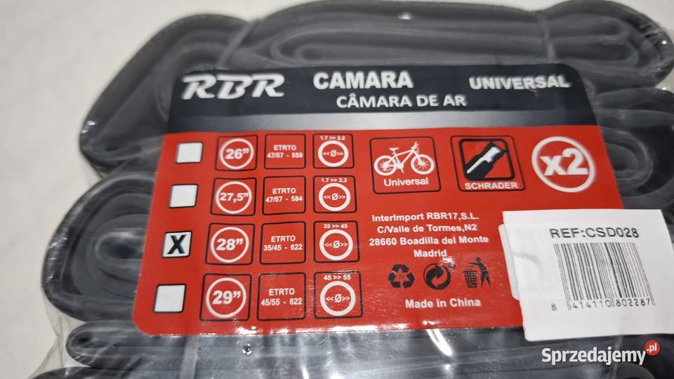 Dętka rowerowa 28 28 3545mm 700 wentyl Czeladź