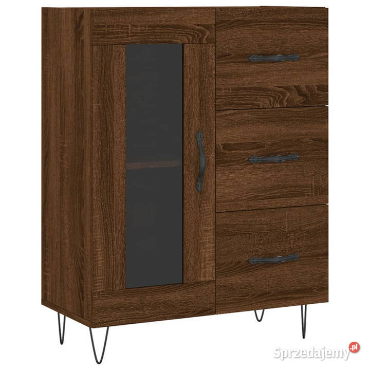Witrynka brązowy dąb 695x34x180 materiał