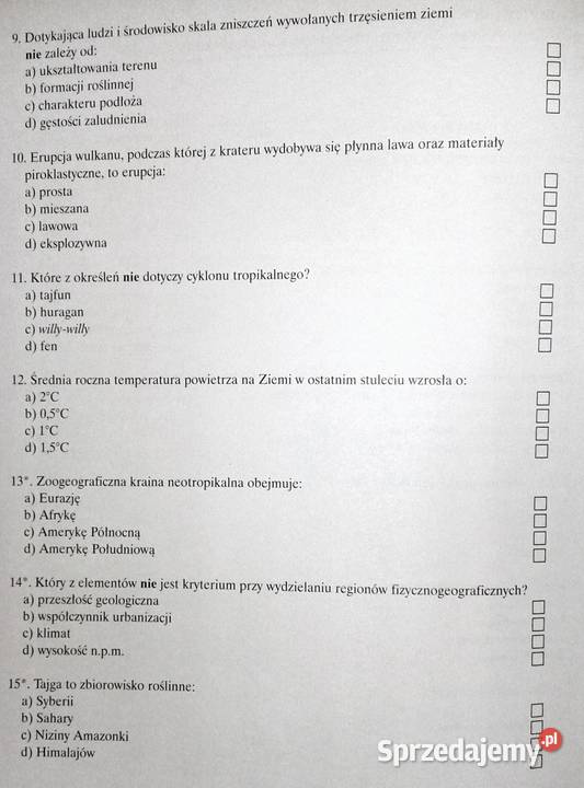 Geografia 1 Testy sprawdzające Krzysztof Rok wydania 2005 Pozostałe Chełm