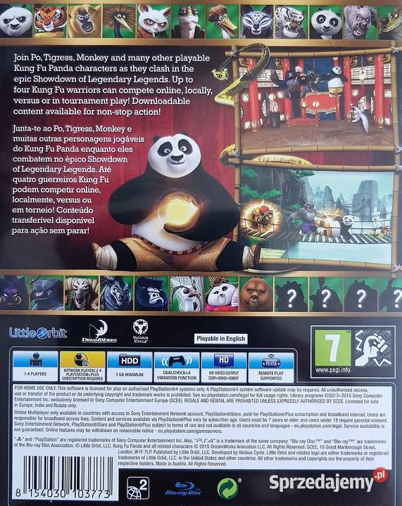 KUNG FU PANDA SHOWDOWN OF LEGENDARY LEGENDS dla dzieci Kraków
