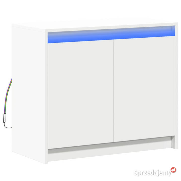 Szafka z LED biała 72x34x61 materiał Warszawa