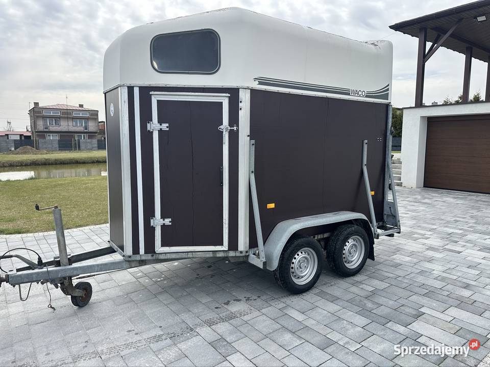 Przyczepa do przewozu 2 koni dmc 1300 kat b Mokra sprzedam