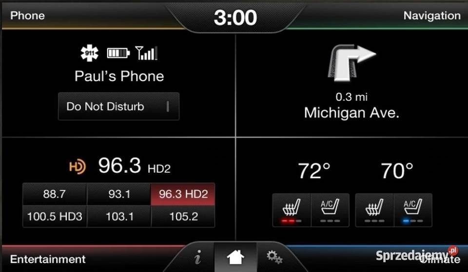 Ford Sync 2 Mapy F10 2022 Menu Aktywacja GPS wielkopolskie Kłodawa