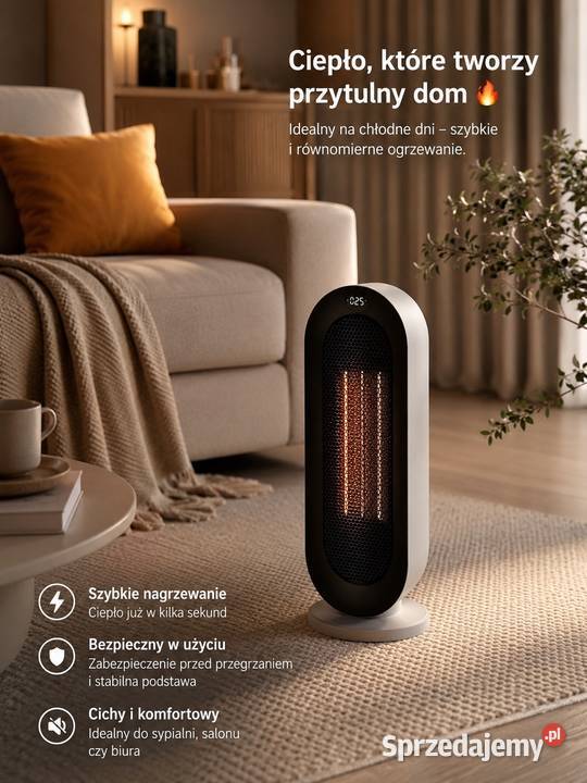 NOWY Grzejnik Ceramiczny S720 2000W Pilot Timer podkarpackie Ubieszyn sprzedam