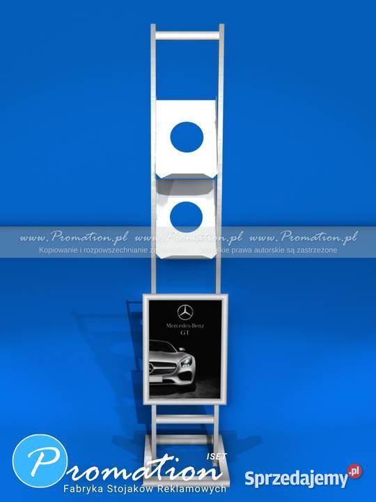 Metalowy stojak reklamowy na foldery reklamowe sprzedam