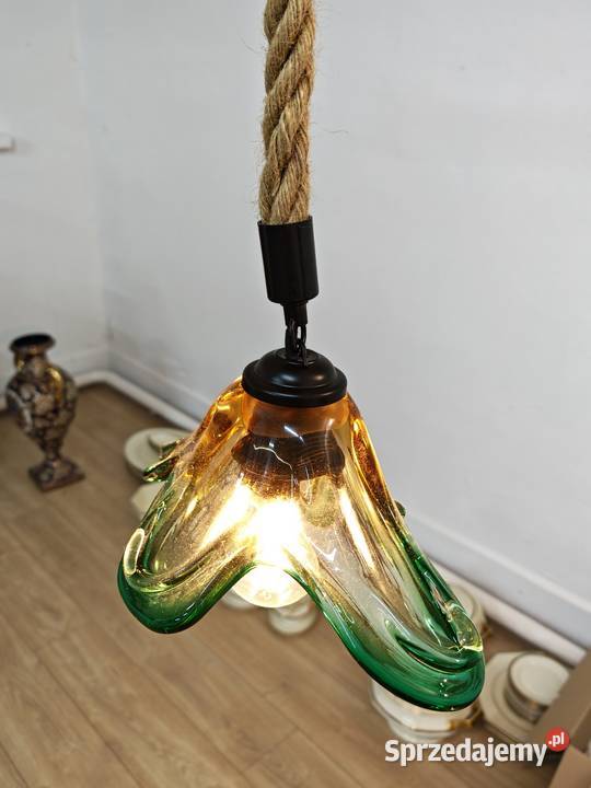 Lampa wisząca ze szkła Murano Sandomierz