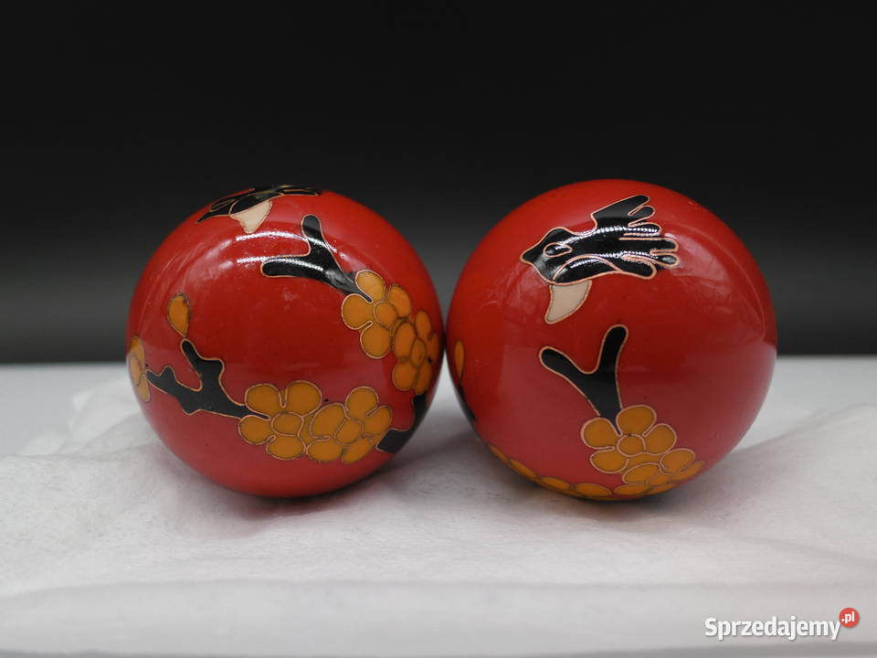 GRAJĄCE KULE ZDROWIA QIGONG MASAŻ RĄK Porcelana i szkło Raszków