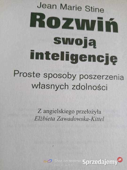 Rozwiń swoją inteligencję Stine książki Warszawa
