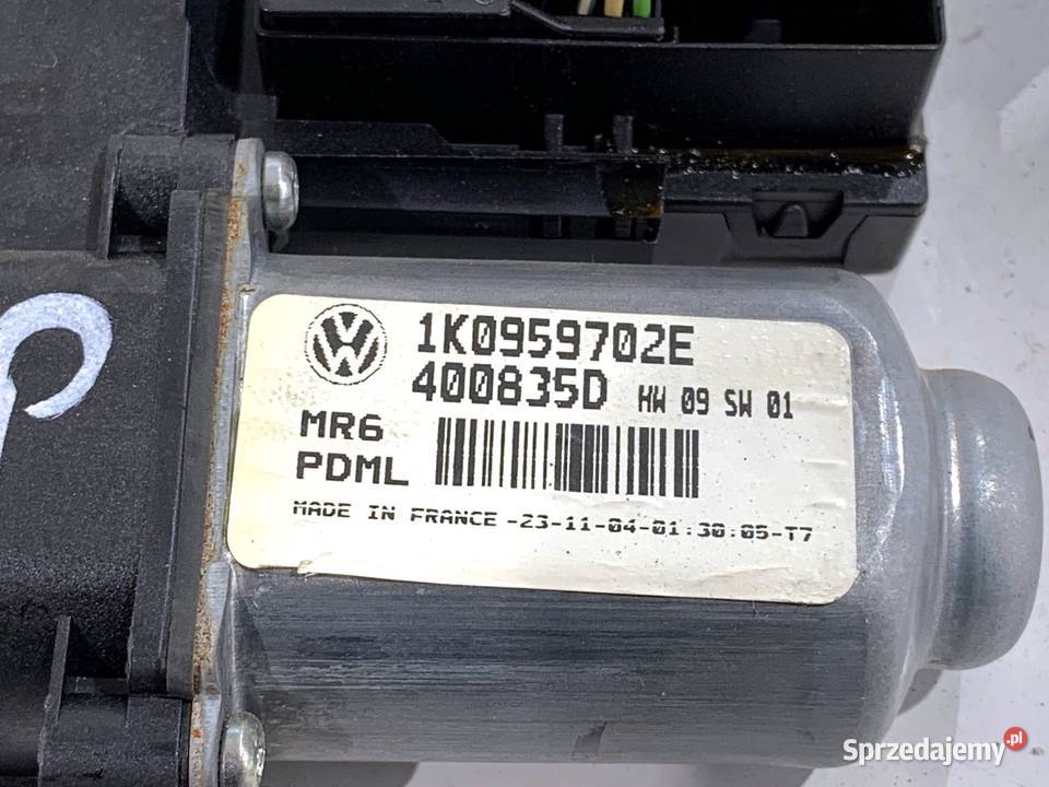 PODNOŚNIK SZYBY PRAWY PRZÓD VW GOLF V 1K0959702E osobowe