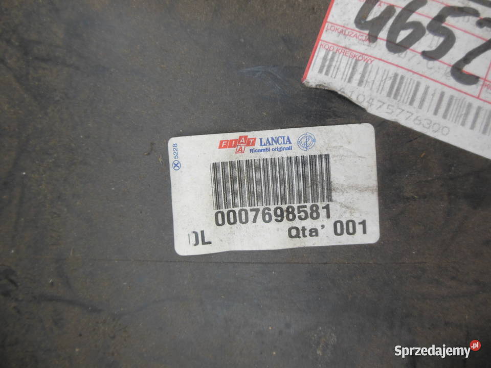 Osłona akumulatora Lancii Dedra 7698581 OEM Obudowy akumulatorów Kozy