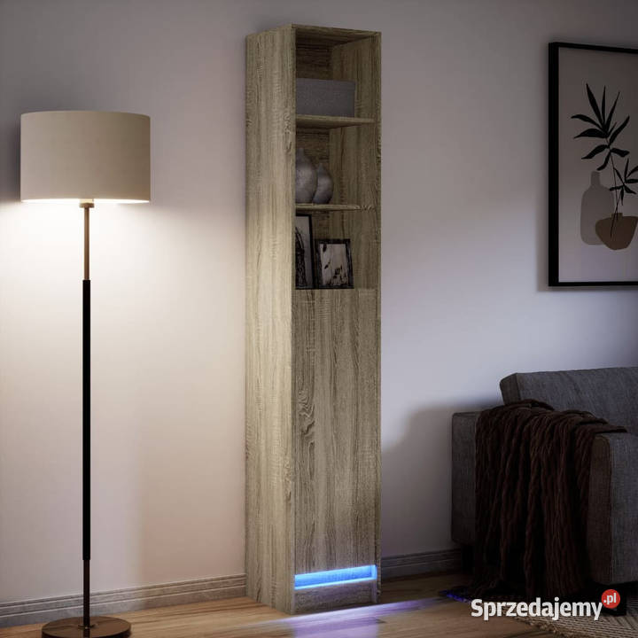 Szafka z LED dąb sonoma 36x325x200 WM852126 Pozostałe mazowieckie Warszawa