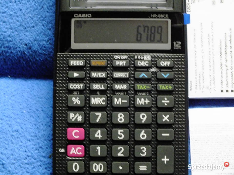 Sprzedam nowy kalkulator biurowy Casio HR8RCE Gdańsk