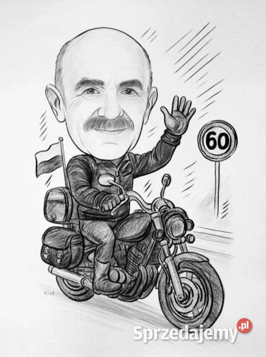 Karykatura Rysowana Ołówkiem śmieszny prezent ze Warszawa