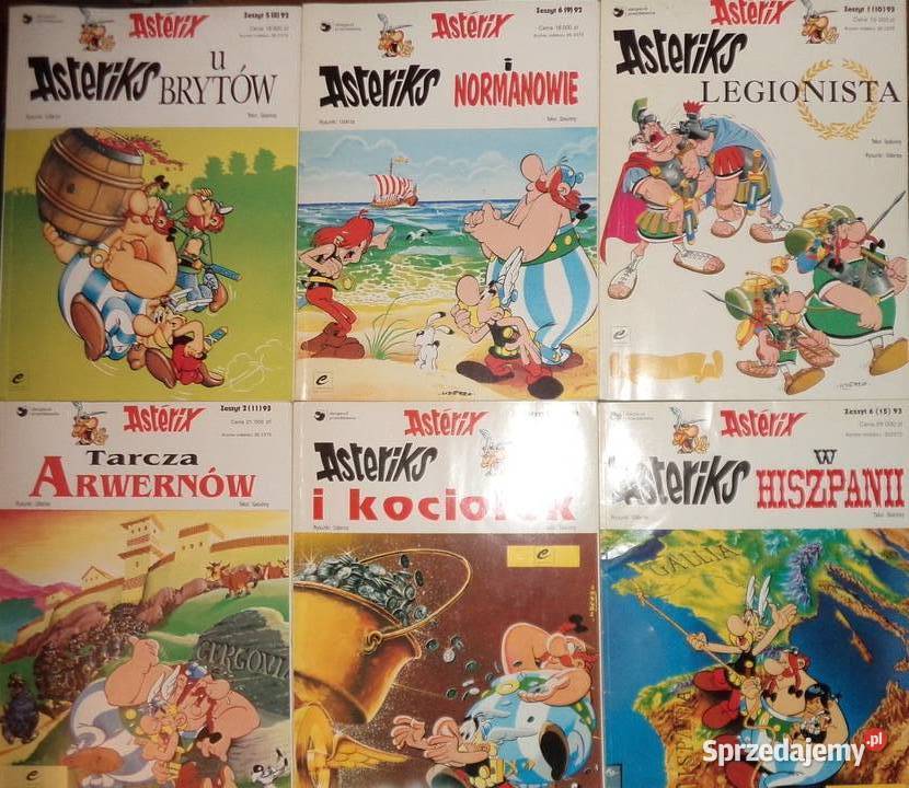 5x komiksy Asteriks i Obeliks 92/93, nie Kajko i Kokosz