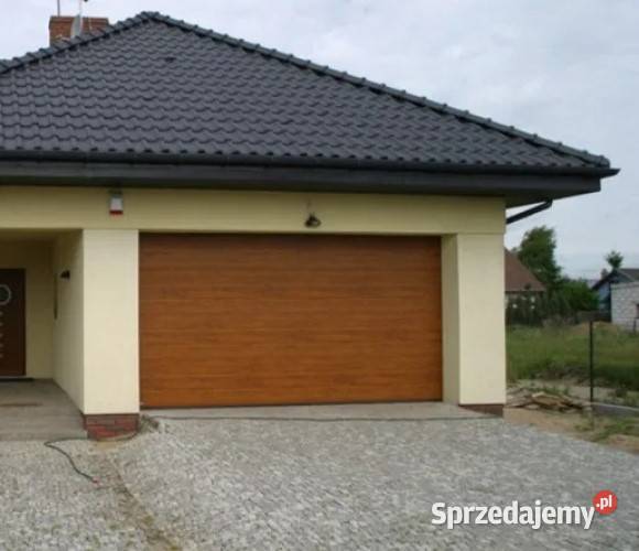 Brama garażowa segmentowa 2500x2375 orzech złoty Pruszków