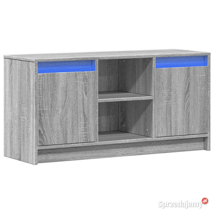 Szafka pod TV z LED szary dąb sonoma 100x34x50 Warszawa