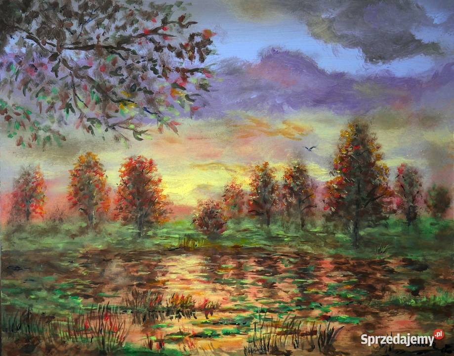 Obraz olejny STAW Gliwice sprzedam