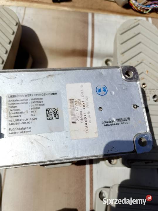 Liebherr joysticki pedał Nowy Tomyśl