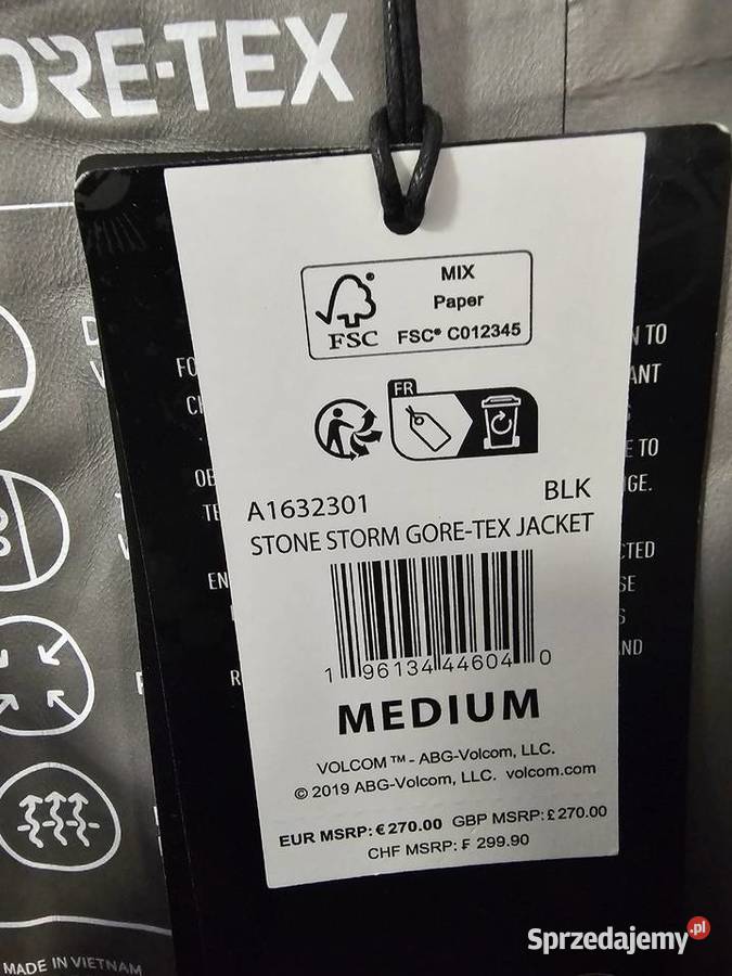 Nowa kurtka z Gore texu amerykańskiej firmy Rozmiar L Toruń