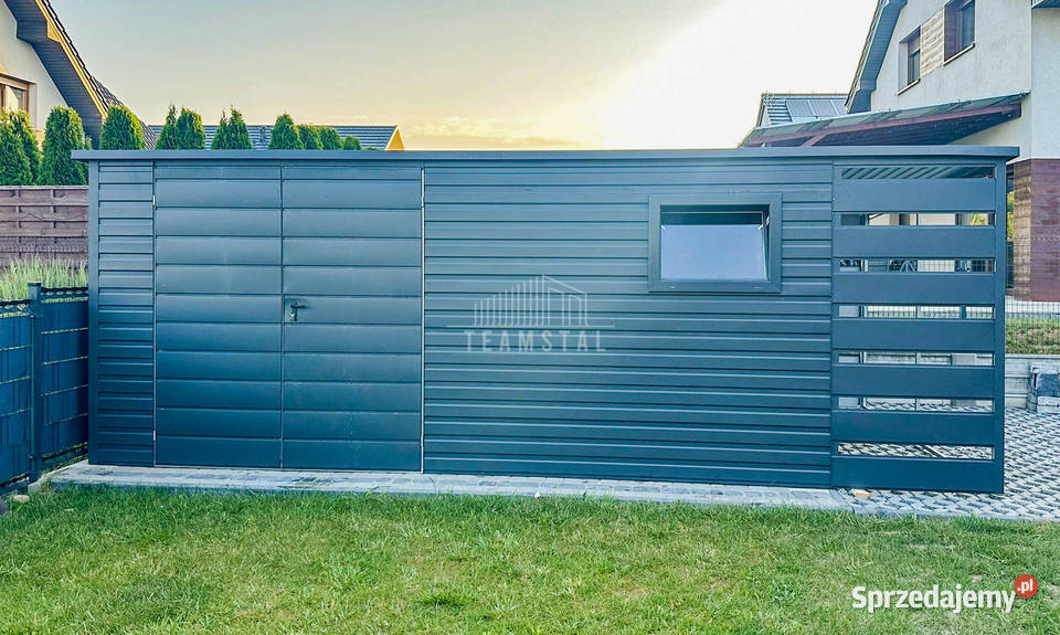 Schowek Domek Ogrodowy 45x2m Wiata 1m Brama Łódź