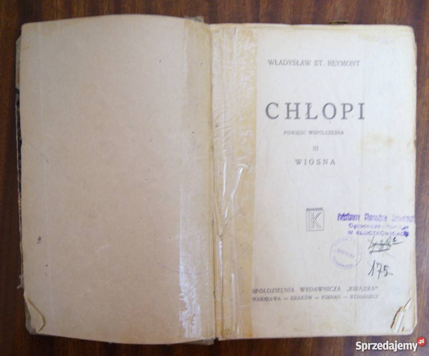 Władysław St Reymont Chłopi t III Proza i poezja