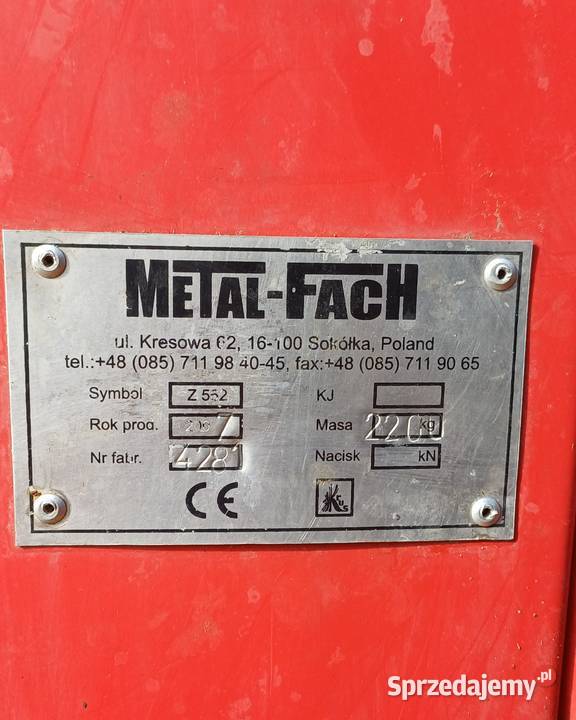 Prasa rolująca METALFACH Z 562 Siatka Ciepielów