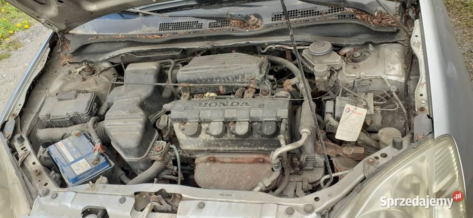 Honda Civic VII 2002 z salonu w Wieliczce uszkodzony Kraków