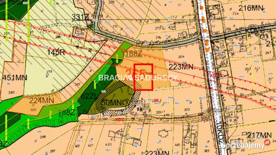 Grunt na sprzedaż Byszyce 1080m2