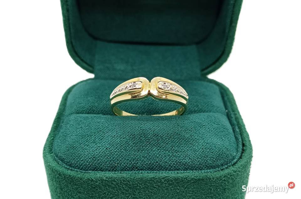 Złoty Pierscionek z Diamentem pr 585 215g r15 Elbląg