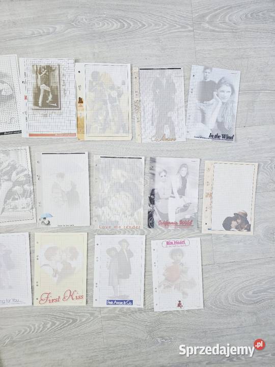 Duże karteczki do segregatora miłość ludzie pary mazowieckie Łomianki Dolne sprzedam