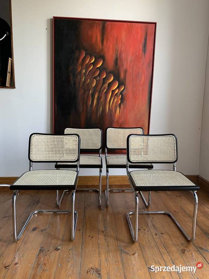 Cesca Chair kpl krzeseł Marcel Breuer Bauhaus